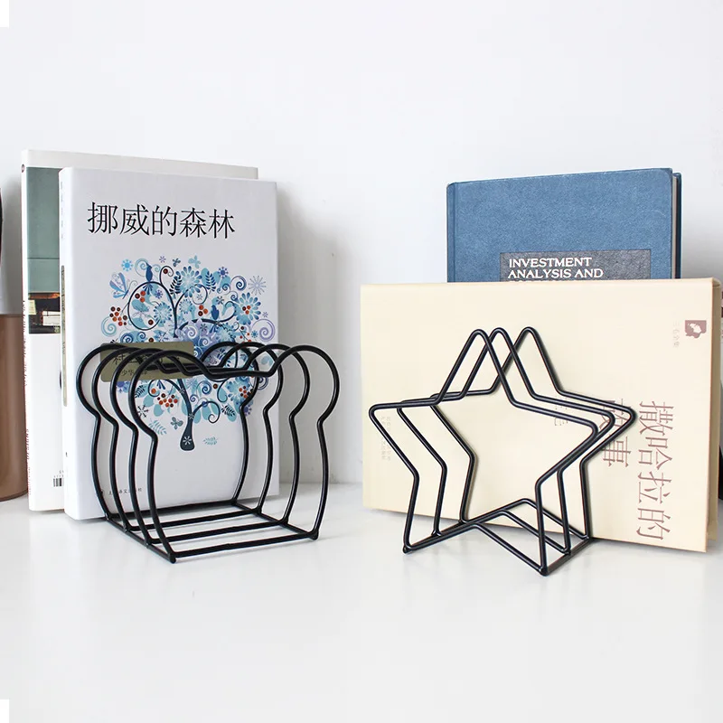 Baffect Cartoon Star&Bear Shape Iron Book Shelf Rack Desktop Dormitory Magazine Book Holders Simple Book Storage Organization
Baffect Cartoon Star&Bear Shape Iron Book Shelf Rack Desktop Dormitory Magazine Book Holders Simple Book Storage Organization