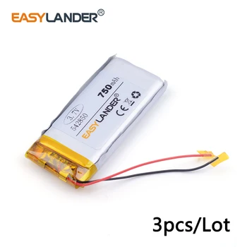 3pcs /Lot 750mAH 542850 3.7v lithium Li ion polymer rechargeable battery PLIB for dvr,GPS,mp3,mp4,cell phone, tablet batte
3pcs /Lot 750mAH 542850 3.7v lithium Li ion polymer rechargeable battery PLIB for dvr,GPS,mp3,mp4,cell phone, tablet batte
