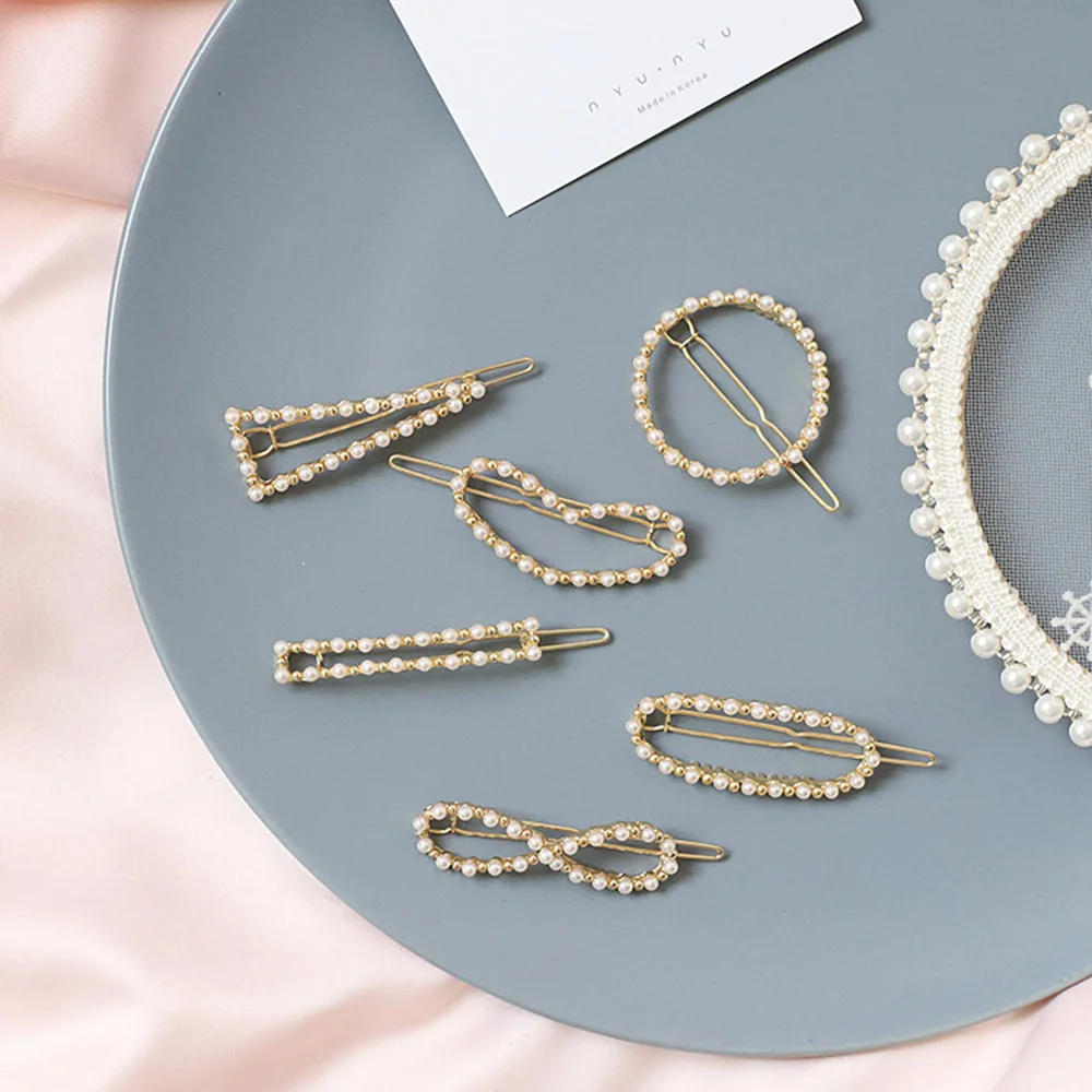Women Fashion Hairpins Geometric Pearl Metal Hair Clips Women Hairpin Girls Barrette Bobby Pin Hairgrip Hair Clip Accessories
Women Fashion Hairpins Geometric Pearl Metal Hair Clips Women Hairpin Girls Barrette Bobby Pin Hairgrip Hair Clip Accessories