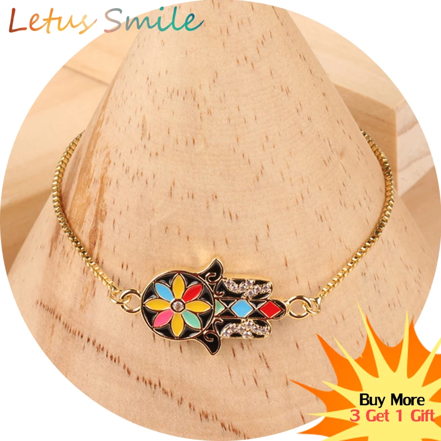 Vintage Fatima Slide Bracelets for Women Micro CZ Stone Hamsa Charm Bracelets Hand of Fatima Friendship khamsah Jewelry Pulseira
Vintage Fatima Slide Bracelets for Women Micro CZ Stone Hamsa Charm Bracelets Hand of Fatima Friendship khamsah Jewelry Pulseira