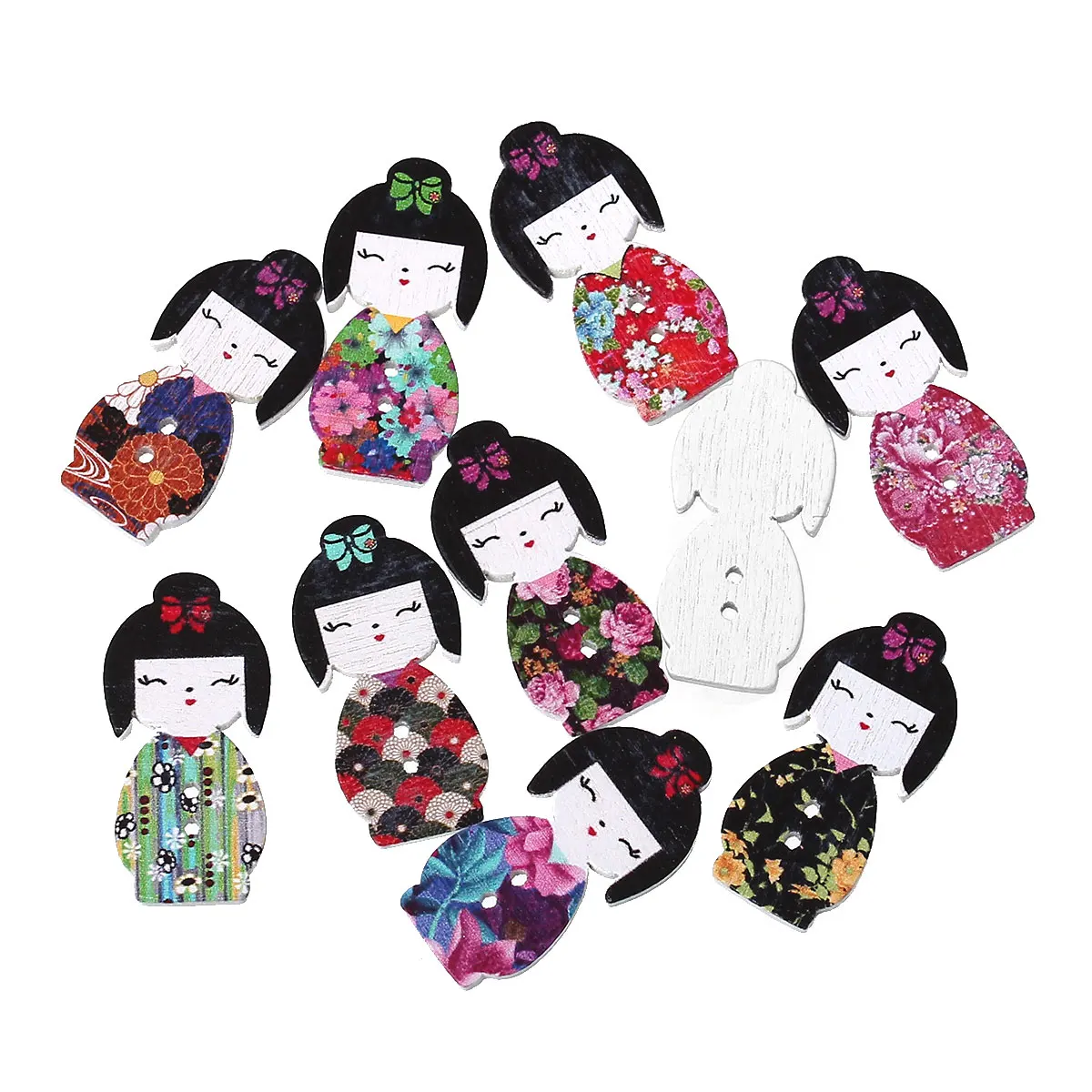 Wood Sewing Scrapbooking Button Beauty Japanese Girl At Random Two Holes 3cm x 15mm,50 PCs new
Wood Sewing Scrapbooking Button Beauty Japanese Girl At Random Two Holes 3cm x 15mm,50 PCs new