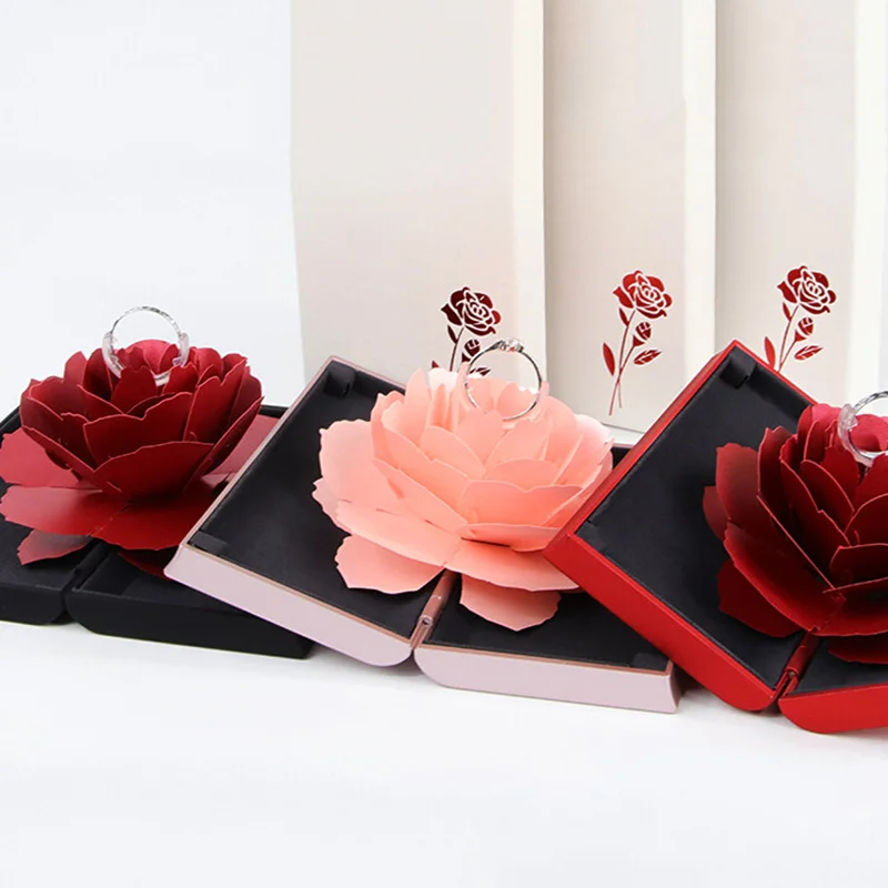 1PC Ring Jewelry Storage Display Holder Marriage Rotating Rose Ring Box Wedding Engagement Box12 x 6.8 x 2cm
1PC Ring Jewelry Storage Display Holder Marriage Rotating Rose Ring Box Wedding Engagement Box12 x 6.8 x 2cm