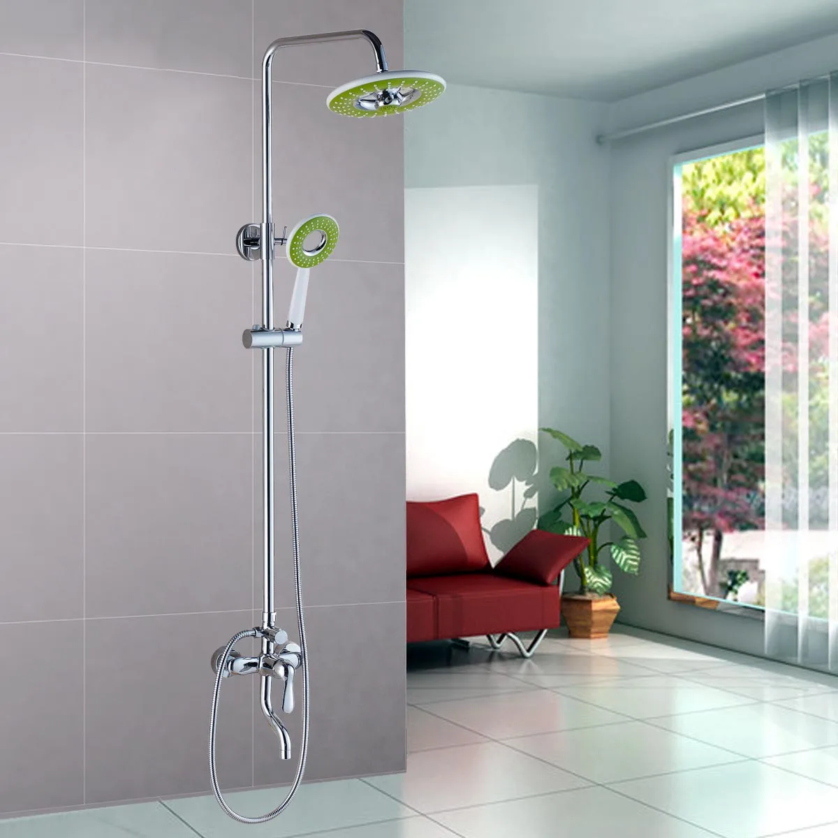 BaiDaiMoDeng Copper All Three Shift Leader Shower Bathroom Faucet Set Pressurized Water Breathing Ring The Rain
BaiDaiMoDeng Copper All Three Shift Leader Shower Bathroom Faucet Set Pressurized Water Breathing Ring The Rain