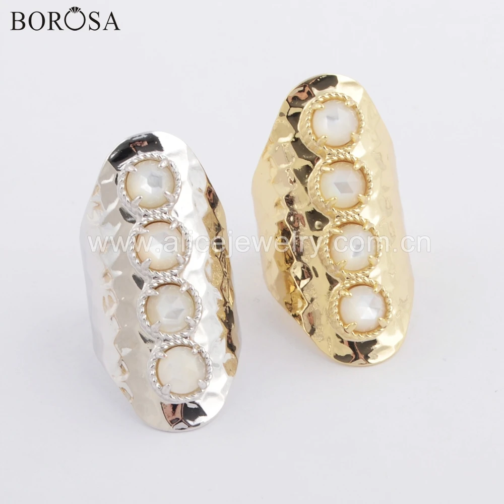 BOROSA Design 5PCS Elegant Gold/Silver Plated Bezel 7mm Round Natural White Shell Metal Claw Band Ring Jewelry ZG0395
BOROSA Design 5PCS Elegant Gold/Silver Plated Bezel 7mm Round Natural White Shell Metal Claw Band Ring Jewelry ZG0395