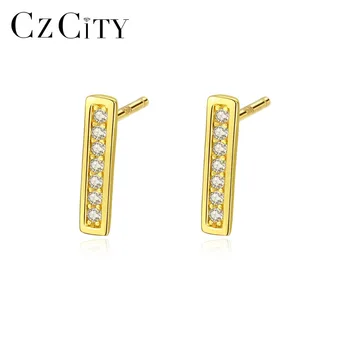 CZCITY Simple Design Shining Tiny Zircon Earrings 925 Sterling Silver Daily Wearing Geometry Earrings Brand Jewelry Carving 925
CZCITY Simple Design Shining Tiny Zircon Earrings 925 Sterling Silver Daily Wearing Geometry Earrings Brand Jewelry Carving 925