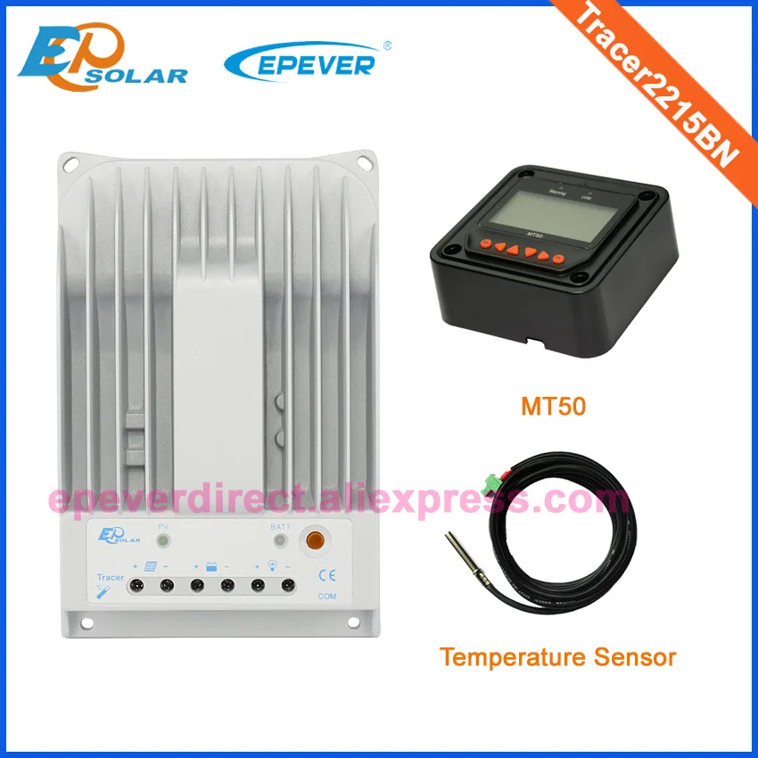 Solar charger controller mppt 20A Tracer2215BN with MT50 remote meter and temperature sensor for 12v/24v auto type
Solar charger controller mppt 20A Tracer2215BN with MT50 remote meter and temperature sensor for 12v/24v auto type
