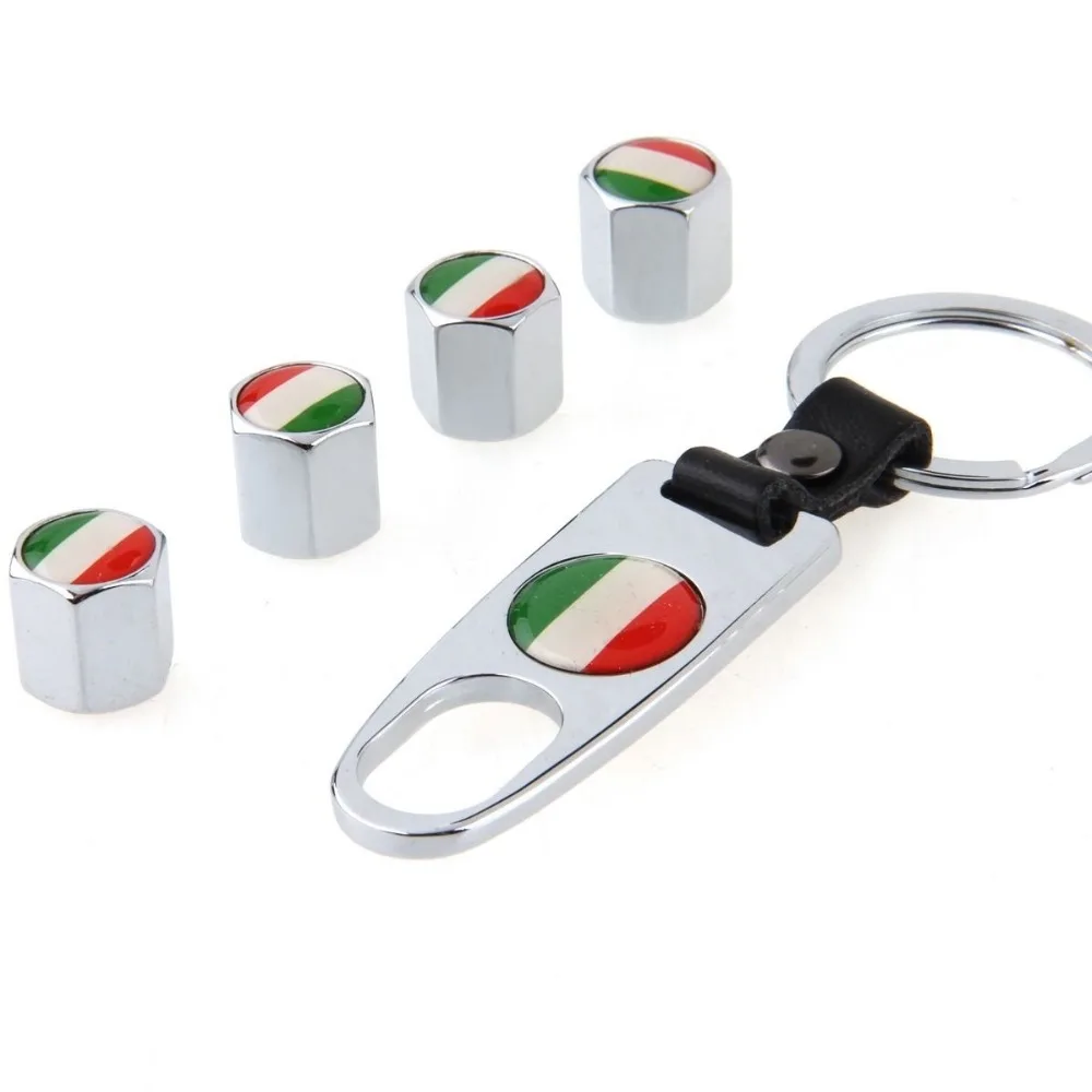 Italy Italian Flag Stainless Steel Black 4Pcs/Set Car Wheel Tyre Tire Stem Air Valve Caps with Keychain Fit for Hyundai Honda
Italy Italian Flag Stainless Steel Black 4Pcs/Set Car Wheel Tyre Tire Stem Air Valve Caps with Keychain Fit for Hyundai Honda