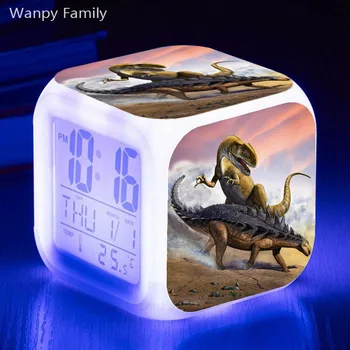 Jurassic Dinosaur LED Alarm Clock 7 Color Glowing Digital Alarm Clock Kids Christmas gift Multifunction Night Light Watche Clock
Jurassic Dinosaur LED Alarm Clock 7 Color Glowing Digital Alarm Clock Kids Christmas gift Multifunction Night Light Watche Clock