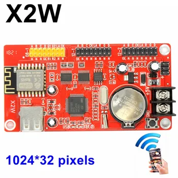 Kaler X2W wifi led control card 1024*32pixels wifi+USB LED sign display wireless controller support PC,phone,Pad sending message
Kaler X2W wifi led control card 1024*32pixels wifi+USB LED sign display wireless controller support PC,phone,Pad sending message