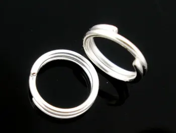 400 PCs Silver Plated Double Loops Split Open Jump Rings 4mm Dia. Findings new 
400 PCs Silver Plated Double Loops Split Open Jump Rings 4mm Dia. Findings new