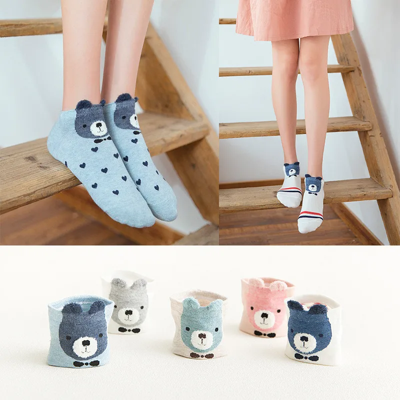 5 Pairs Women Socks Spring Short Cotton Striped Animals Novelty Creative Girls Fashion Cartoon Cute Animals Funny Ankle Socks
5 Pairs Women Socks Spring Short Cotton Striped Animals Novelty Creative Girls Fashion Cartoon Cute Animals Funny Ankle Socks