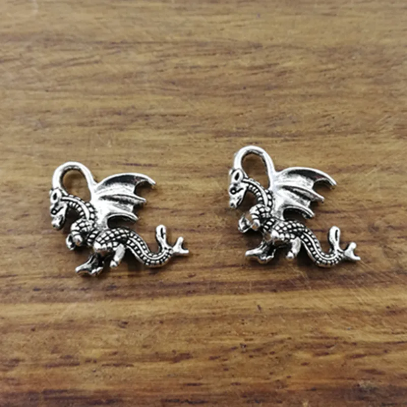10pcs Charms dragon 21*14mm Tibetan Silver Plated Pendants Antique Jewelry Making DIY Handmade Craft
10pcs Charms dragon 21*14mm Tibetan Silver Plated Pendants Antique Jewelry Making DIY Handmade Craft