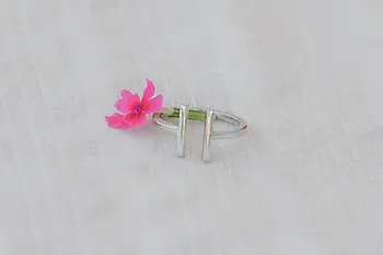 Tiny Double Parallel Bars Ring Simple Open Square Bar Rings Adjustable Rectangle Stick Rings Modern Minimalist Rings
Tiny Double Parallel Bars Ring Simple Open Square Bar Rings Adjustable Rectangle Stick Rings Modern Minimalist Rings