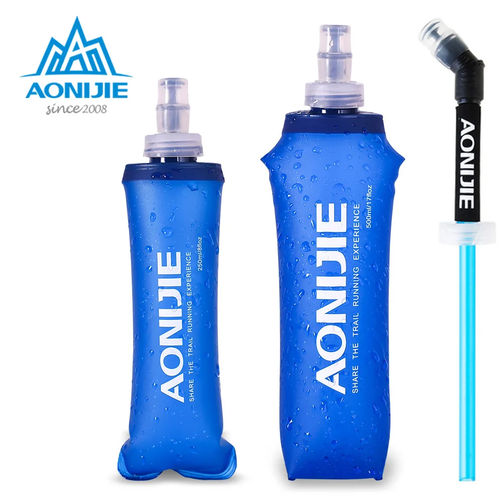 AONIJIE Outdoor Cycling 250ml 500ml Soft Flask TPU Folding Running Camping Hiking Water Bottle for Hydration Pack Waist Bag Vest
AONIJIE Outdoor Cycling 250ml 500ml Soft Flask TPU Folding Running Camping Hiking Water Bottle for Hydration Pack Waist Bag Vest