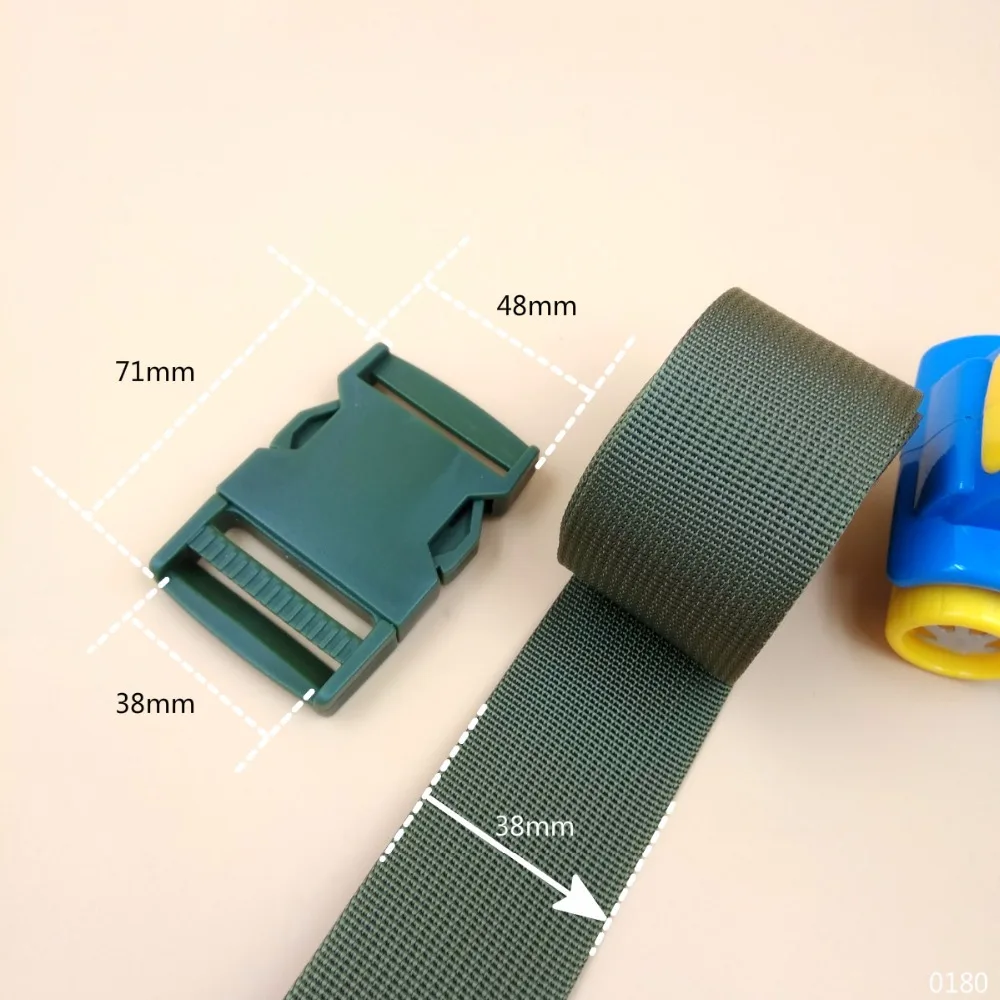 2Pcs Plastic Buckles + 5 Yards 38mm Olive Strength Smooth Nylon Strap Webbing DIY Handbag Shoulder Messenger Bags Accessories
2Pcs Plastic Buckles + 5 Yards 38mm Olive Strength Smooth Nylon Strap Webbing DIY Handbag Shoulder Messenger Bags Accessories