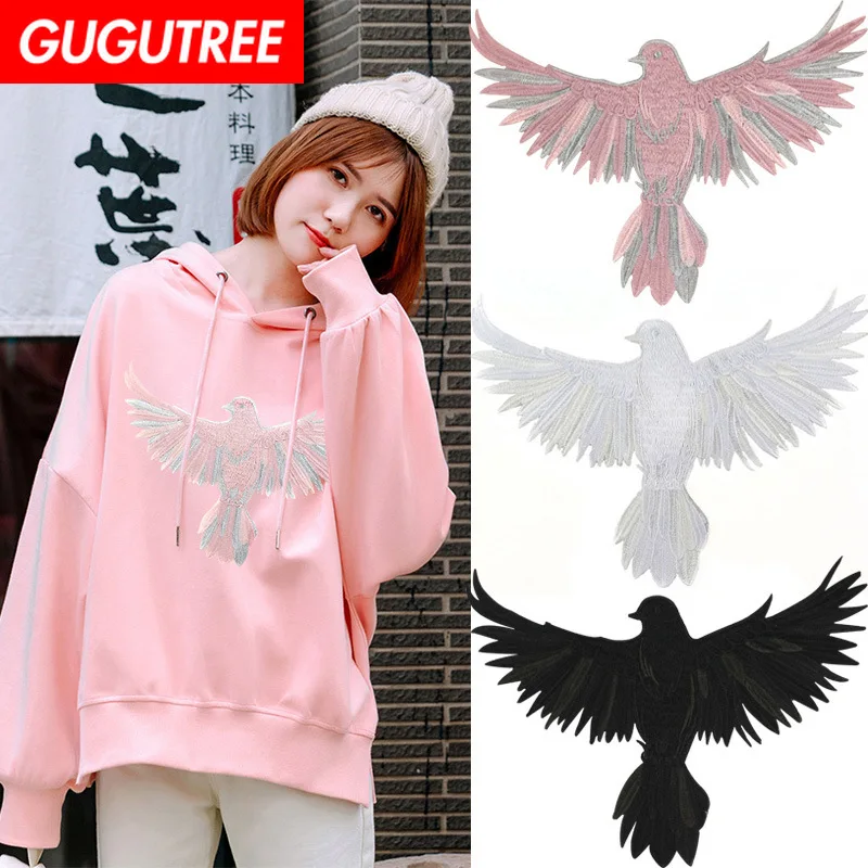 GUGUTREE embroidery big eagle patches bird patches badges applique patches for clothing XC-66
GUGUTREE embroidery big eagle patches bird patches badges applique patches for clothing XC-66
