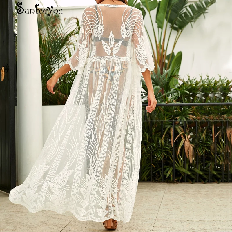 New Long Mesh Beach Dress Shirt top Robe de Plage Sarong Pareo Summer Sexy Beach Tunic Vestidos Playa 2019 Kimono Beachwear
New Long Mesh Beach Dress Shirt top Robe de Plage Sarong Pareo Summer Sexy Beach Tunic Vestidos Playa 2019 Kimono Beachwear
