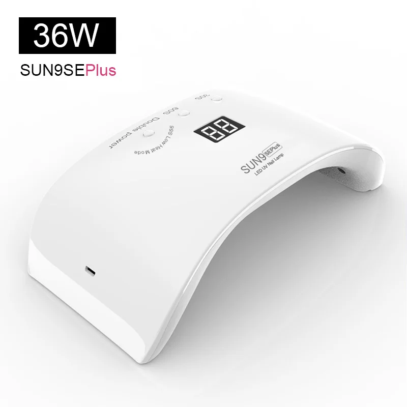 Genailish SUN9SE светодиодная УФ лампа 24 Вт Сушилка для ногтей двойные лампы Гель лак USB