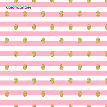 Colorwonder Vinyl Photography Background Pink and White Stripes with Golden Dots Seamless Backdrop for Photo Booth Studio Prop
Colorwonder Vinyl Photography Background Pink and White Stripes with Golden Dots Seamless Backdrop for Photo Booth Studio Prop