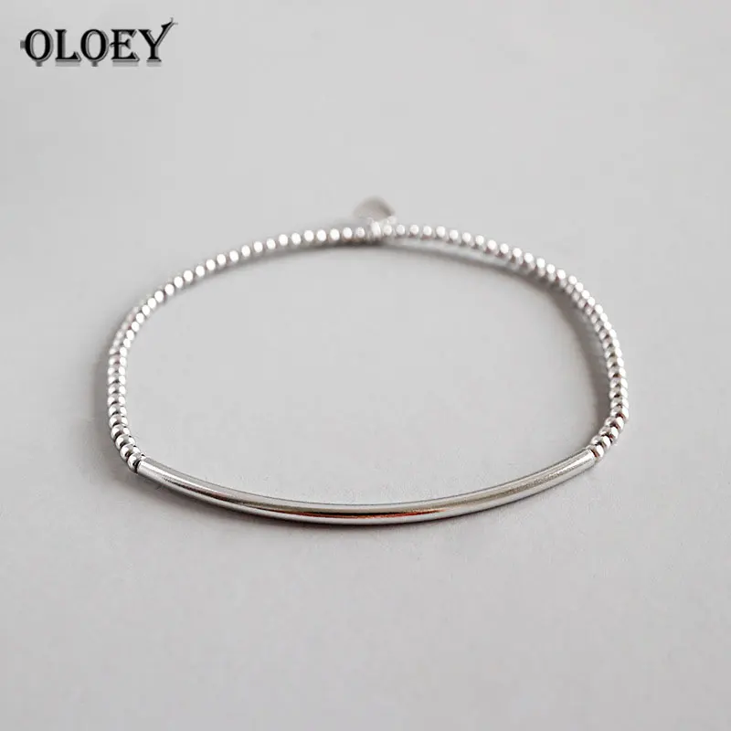 YPAY 100% Authentic 925 Sterling Silver Jewelry Handmade 2mm Round Beads Pipe Elastic Bracelets Jewelry Pulseras Mujer YMB094
YPAY 100% Authentic 925 Sterling Silver Jewelry Handmade 2mm Round Beads Pipe Elastic Bracelets Jewelry Pulseras Mujer YMB094