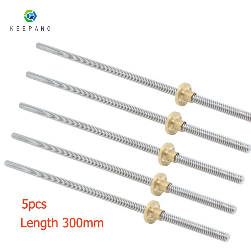 Kee Pang 5pcs/lot 3D Printer THSL-300-8D Lead Screw Dia 8MM Thread 8mm Length 300mm with Copper Nut Free Shipping Dropshipping
Kee Pang 5pcs/lot 3D Printer THSL-300-8D Lead Screw Dia 8MM Thread 8mm Length 300mm with Copper Nut Free Shipping Dropshipping