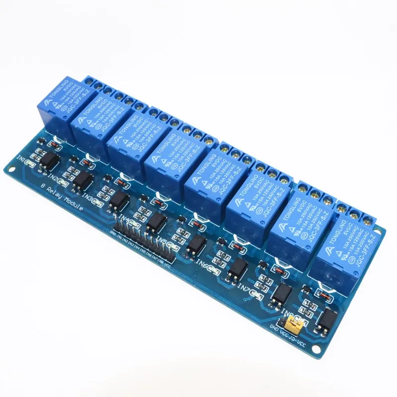 Free Shipping 8 channel 8-channel relay control panel PLC relay 5V module for arduino hot sale in stock.8 road 5V Relay Module
Free Shipping 8 channel 8-channel relay control panel PLC relay 5V module for arduino hot sale in stock.8 road 5V Relay Module