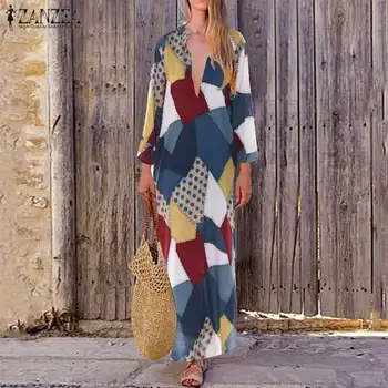 Women Long Sleeve Bohemian Dress ZANZEA Ladies Sexy Deep V Neck Long Maxi Vestidos Split Hem Beach Tunic Robe Femme Plus Size
Women Long Sleeve Bohemian Dress ZANZEA Ladies Sexy Deep V Neck Long Maxi Vestidos Split Hem Beach Tunic Robe Femme Plus Size