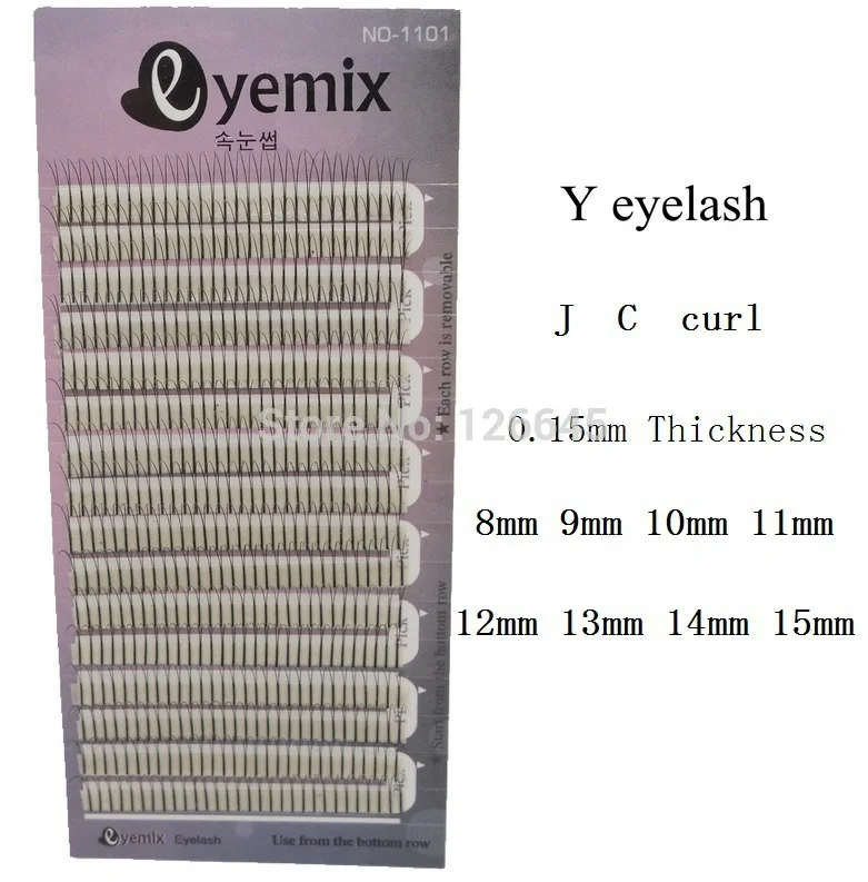 10pcs/lot Top Quality Y Eyelash Extension Soft Black Y Individual Eyelash Extensions C curl
10pcs/lot Top Quality Y Eyelash Extension Soft Black Y Individual Eyelash Extensions C curl