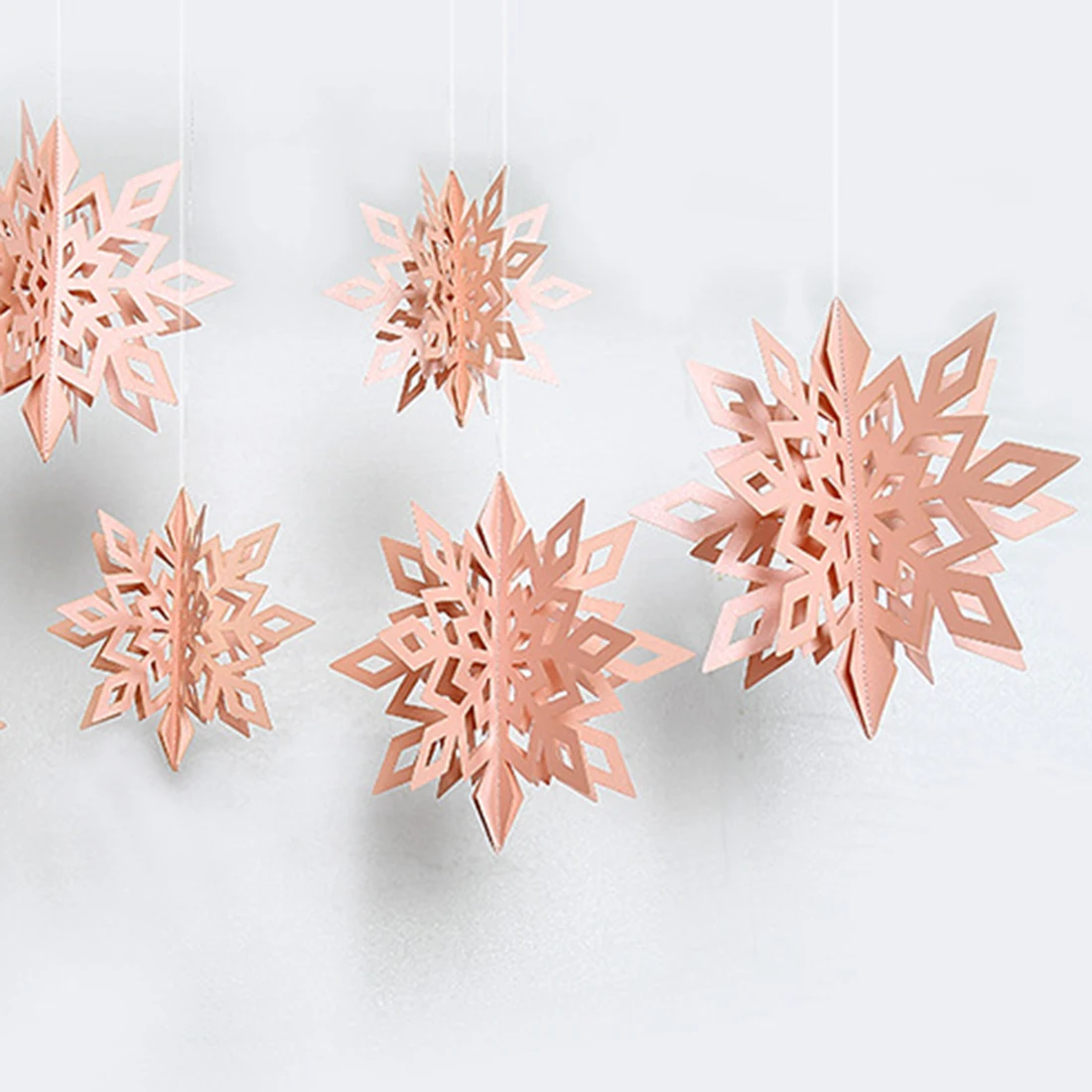 12Pcs/set Three-dimensional Snowflake Christmas Pendants Hangers for Home Party Decor - Pearl Pink + Pearl White L
12Pcs/set Three-dimensional Snowflake Christmas Pendants Hangers for Home Party Decor - Pearl Pink + Pearl White L
