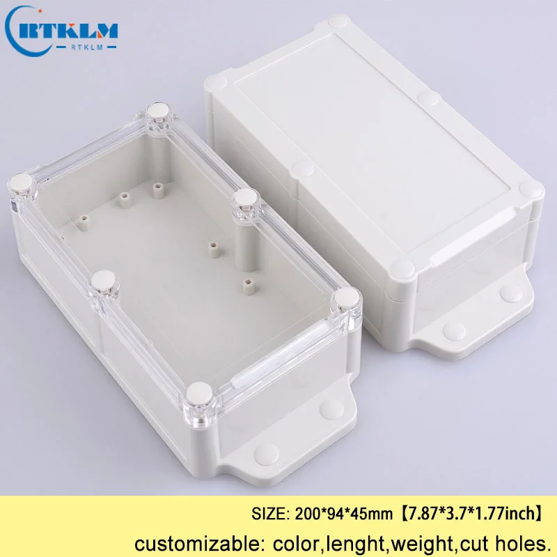 Waterproof junction box DIY project enclosure Wall mounting plastic box for electronic ABS plastic enclosure 200*94*45mm
Waterproof junction box DIY project enclosure Wall mounting plastic box for electronic ABS plastic enclosure 200*94*45mm