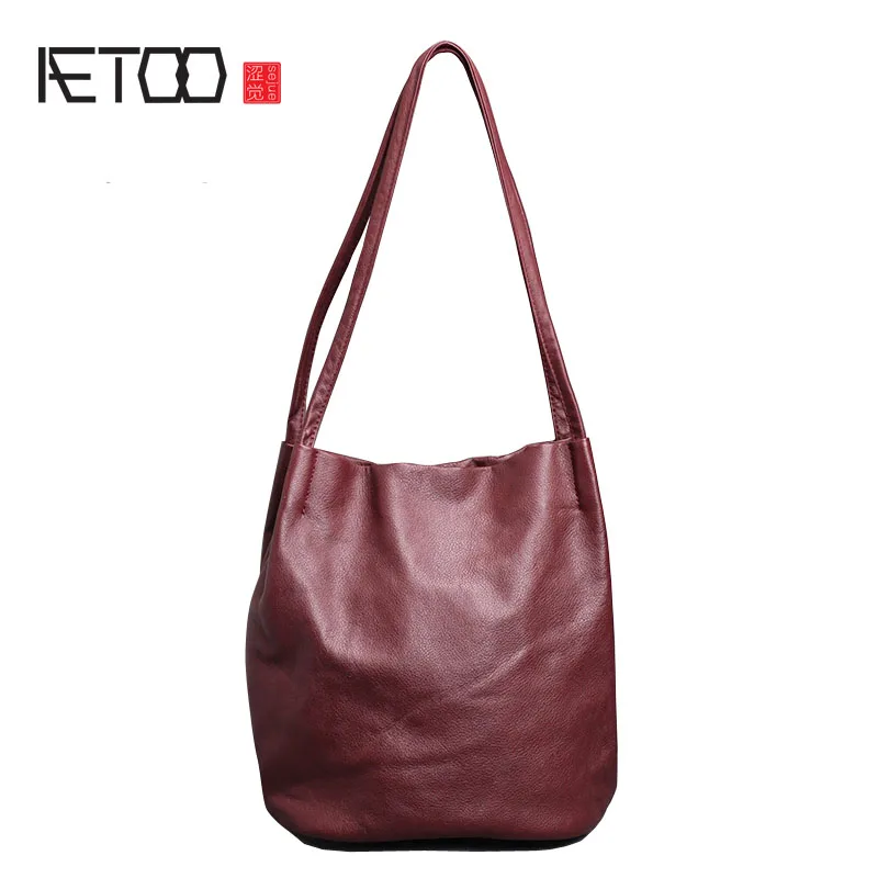 AETOO Shoulder bag female new Korean version of the wild leather handbag leather leather bag temperament soft leather matte bag
AETOO Shoulder bag female new Korean version of the wild leather handbag leather leather bag temperament soft leather matte bag