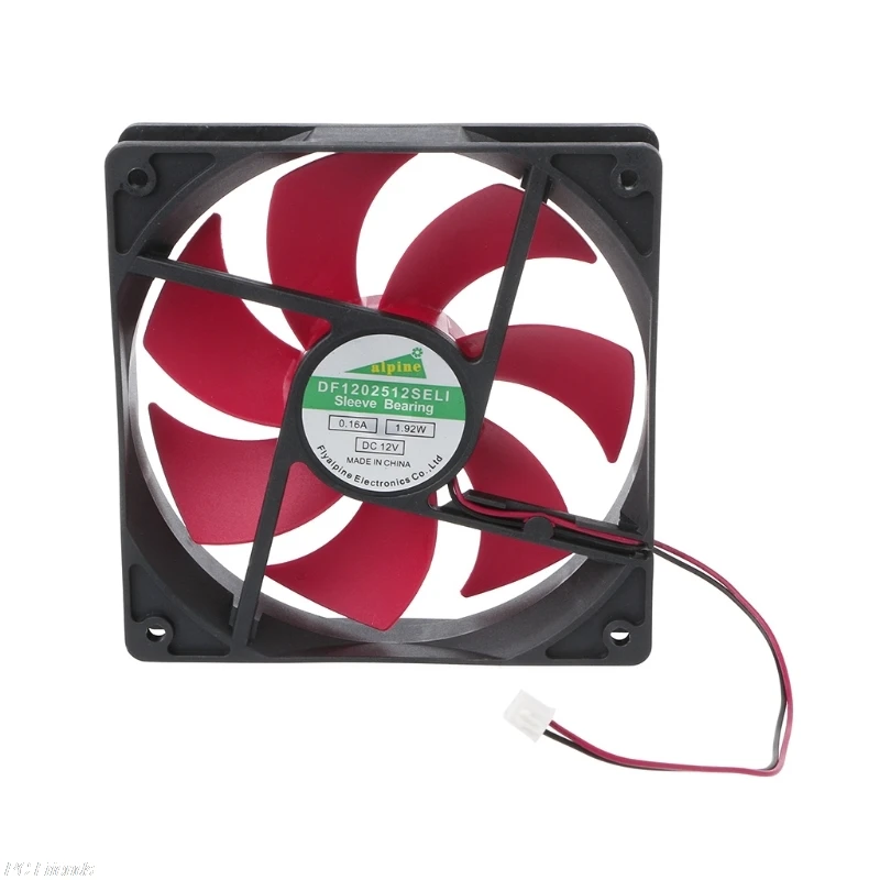 12025 120mm DC12V 0.2A 2 Pin Connector Cooling Fan for Computer Box CPU Cooler Radiator
12025 120mm DC12V 0.2A 2 Pin Connector Cooling Fan for Computer Box CPU Cooler Radiator