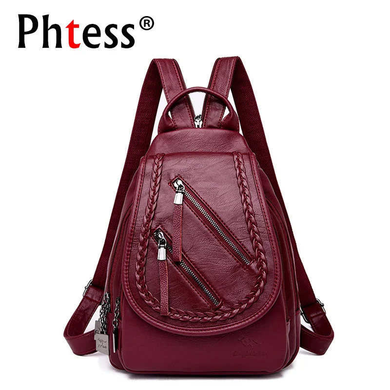 Women Soft Leather Backpacks For Girls 2019 Ladies Bagpack Vintage Mochilas Female Backpack High Quality Sucksacks For Girls New
Women Soft Leather Backpacks For Girls 2019 Ladies Bagpack Vintage Mochilas Female Backpack High Quality Sucksacks For Girls New
