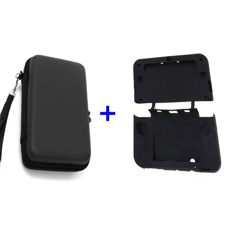 Black Hard Travel Carrying Case Pouch Storage bag+Soft Silicone Rubber Cover Skin for Nintendo New 3DSLL 3DS XL 3DSXL 3DS LL
Black Hard Travel Carrying Case Pouch Storage bag+Soft Silicone Rubber Cover Skin for Nintendo New 3DSLL 3DS XL 3DSXL 3DS LL