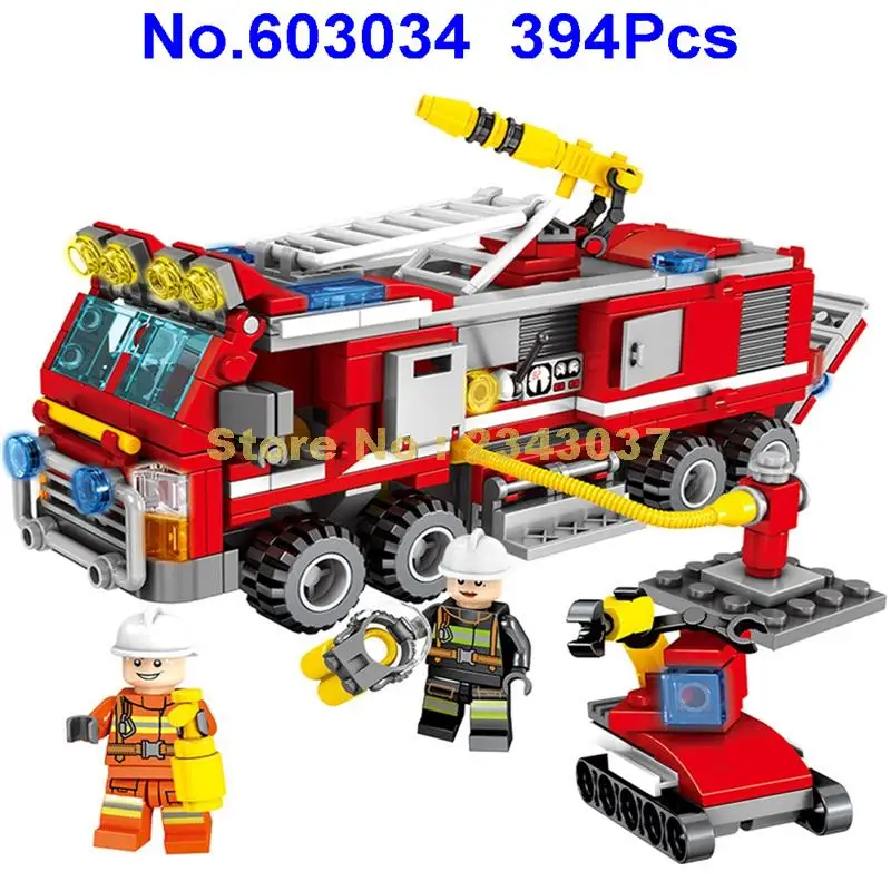 603034 394pcs Rescue Fire Fighting Truck 27in1 Model City Firemen Building Blocks Toy
603034 394pcs Rescue Fire Fighting Truck 27in1 Model City Firemen Building Blocks Toy