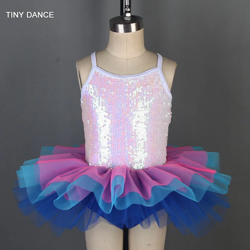 

Wholesale Kids Dance Show Costume Sequin Bodice with Layers of Tulle Tutu Girls Ballet Dance TUtu Dress Stage Costumes 19800