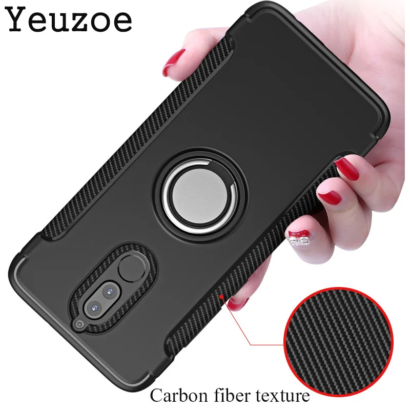 Yeuzoe For huawei Mate 10 lite case cover with Metal Finger Ring Bracket for Huawei Maimang 6 / Nova 2i / Honor 9i phone case
Yeuzoe For huawei Mate 10 lite case cover with Metal Finger Ring Bracket for Huawei Maimang 6 / Nova 2i / Honor 9i phone case