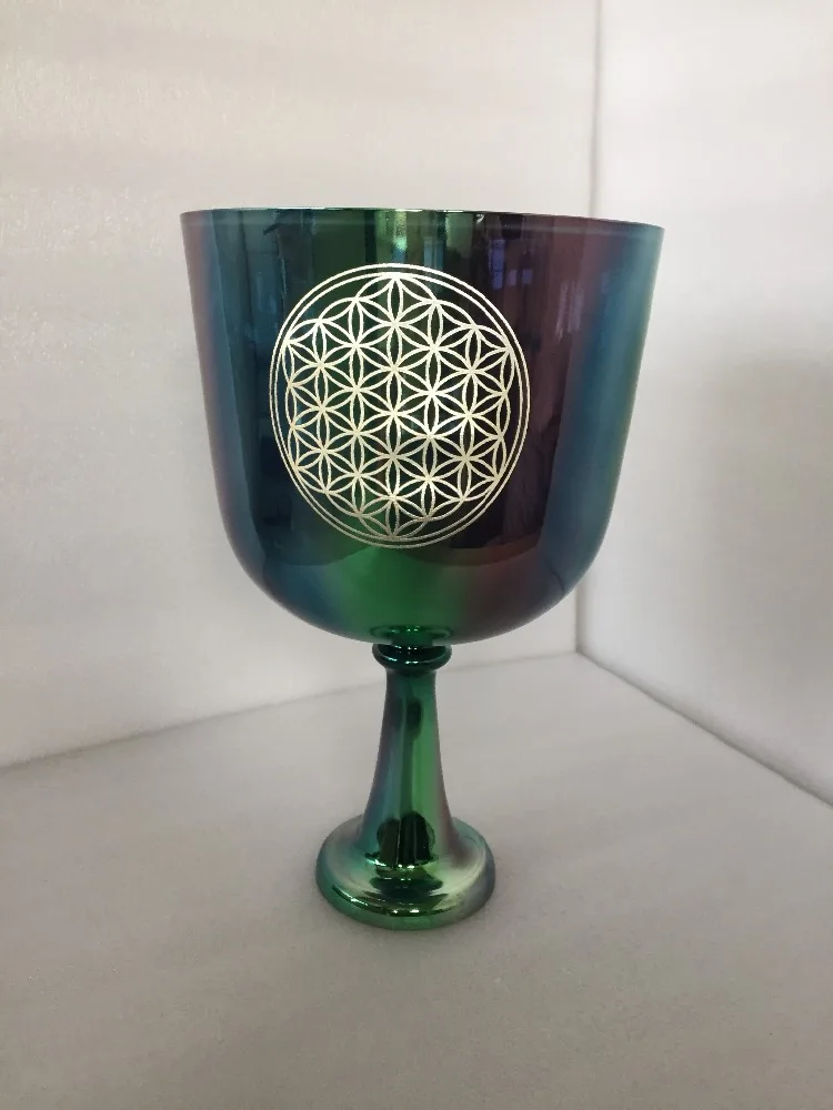 3th Octave about 7.5" Alchemy Crystal Singing Chalice & Grail with flower of life Carved Design Perfect Heart chakra F Note
3th Octave about 7.5" Alchemy Crystal Singing Chalice & Grail with flower of life Carved Design Perfect Heart chakra F Note