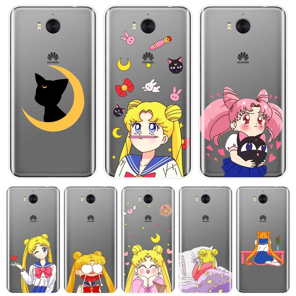 Back Cover For Huawei Y3 Y5 Y6 Y7 2017 II Pro Cute Sailor Moon Soft Silicone Phone Case For Huawei Y5 Y6 Y7 Prime 2018 Y9 2019
Back Cover For Huawei Y3 Y5 Y6 Y7 2017 II Pro Cute Sailor Moon Soft Silicone Phone Case For Huawei Y5 Y6 Y7 Prime 2018 Y9 2019
