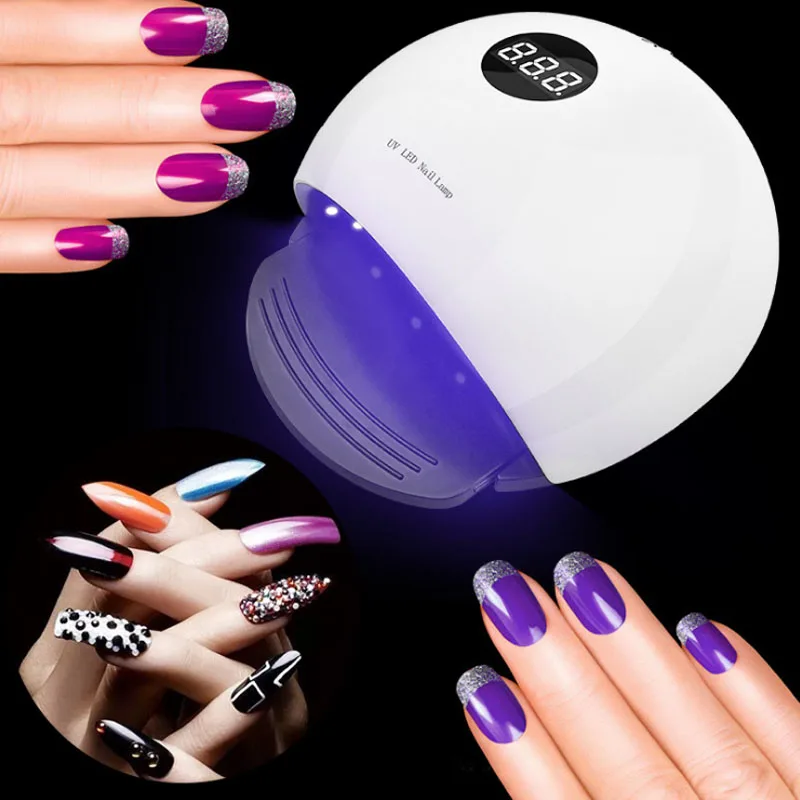 36W UV LED Lamp Auto Sensor Nail Dryer Gel Polish Curing with Bottom 10s/30s/60s/120s Timer LCD display Low Heat 365+405nm 30LED
36W UV LED Lamp Auto Sensor Nail Dryer Gel Polish Curing with Bottom 10s/30s/60s/120s Timer LCD display Low Heat 365+405nm 30LED