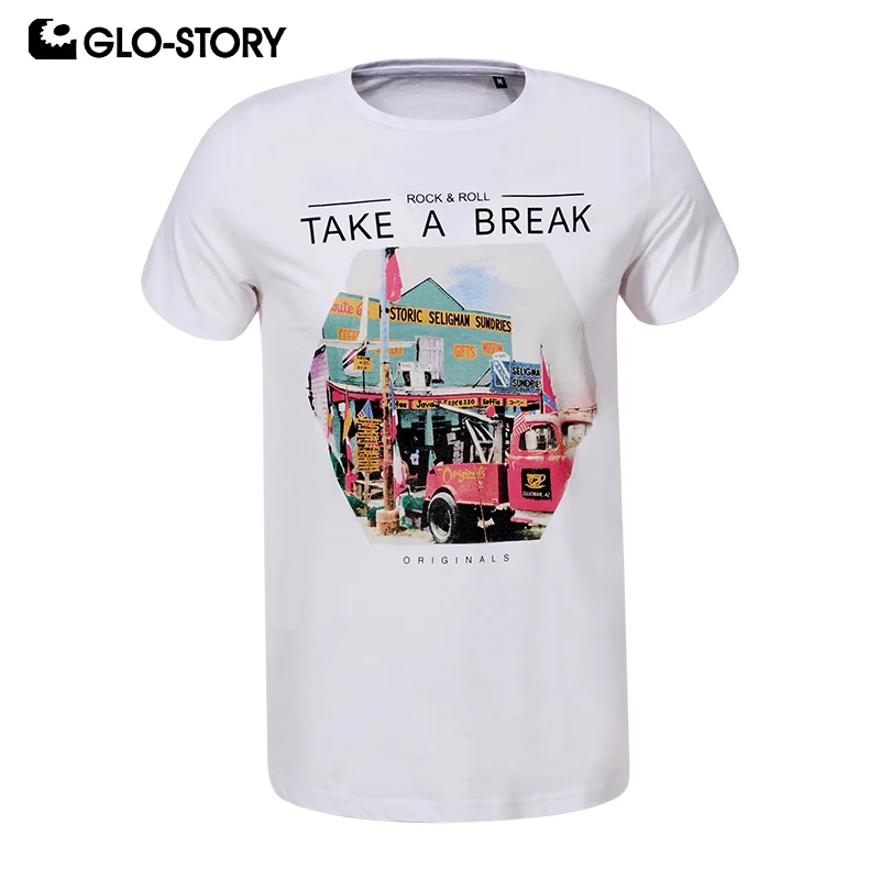 GLO-STORY Men's 2019 Casual Streetwear Fashion Summer T-shirts Men Screw Neck Short Sleeve Tee Shirt Tops MPO-8646
GLO-STORY Men's 2019 Casual Streetwear Fashion Summer T-shirts Men Screw Neck Short Sleeve Tee Shirt Tops MPO-8646