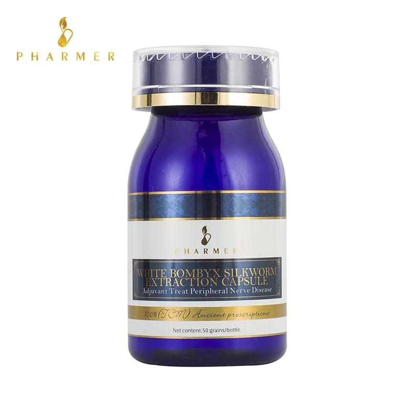 Pharmer White Bombyx Silkworm Extraction Capsule, Adjuvant Treat Peripheral Nerve Disease, Cure peripheral neuropathy, 50pcs
Pharmer White Bombyx Silkworm Extraction Capsule, Adjuvant Treat Peripheral Nerve Disease, Cure peripheral neuropathy, 50pcs
