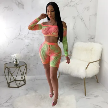 Women Tie Dye Print Two Piece Set Streetwear Off Shoulder Club Outfits Crop Top And Shorts Hollow Out Matching Sets
Women Tie Dye Print Two Piece Set Streetwear Off Shoulder Club Outfits Crop Top And Shorts Hollow Out Matching Sets