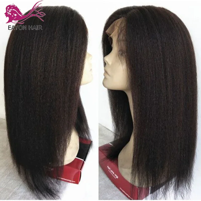 EAYON Kinky Straight Glueless Full Lace Human Hair Wigs With Baby Hair Brazilian Remy Wig Preplucked 130% For Women Free Part
EAYON Kinky Straight Glueless Full Lace Human Hair Wigs With Baby Hair Brazilian Remy Wig Preplucked 130% For Women Free Part