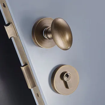 1Set Egg-shaped/Black Solid Brass Door Lock/Door Knob Locks for Interior Doors Bedroom Split Bronze Door Lock JF1925
1Set Egg-shaped/Black Solid Brass Door Lock/Door Knob Locks for Interior Doors Bedroom Split Bronze Door Lock JF1925