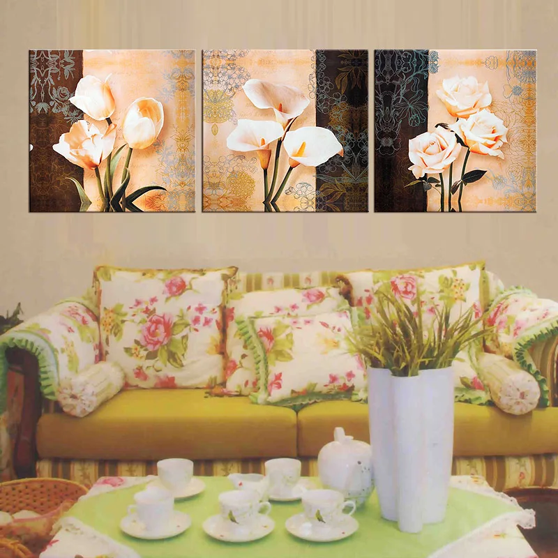 3 Piece Oil Pictures Flowers Painting On Canvas Wall Cheap Modern Art Paintings Hd Print Cuadros Decoracion Picture Frame
3 Piece Oil Pictures Flowers Painting On Canvas Wall Cheap Modern Art Paintings Hd Print Cuadros Decoracion Picture Frame