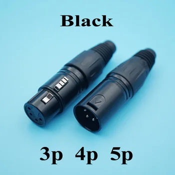 10pcs/lot Black 3 /4 /5 Pins XLR Male/Female Plug Socket Adapter Audio Panel Mount Connector XLR Converter Adapter Jack
10pcs/lot Black 3 /4 /5 Pins XLR Male/Female Plug Socket Adapter Audio Panel Mount Connector XLR Converter Adapter Jack