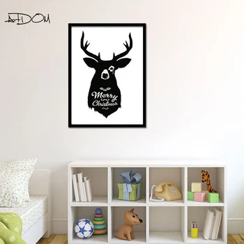 Artdom No Framed Nordic Elk Canvas Print Wall Art Picture Vintage Kids Room Decor Merry Christmas Painting
Artdom No Framed Nordic Elk Canvas Print Wall Art Picture Vintage Kids Room Decor Merry Christmas Painting