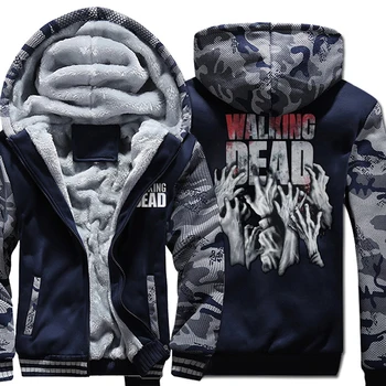 WALKING DEAD Punk Style Streetwear Sweatshirts Men 2019 Winter Fleece Thick Hoodies Raglan Camouflage Sweatshirt Harajuku Hoodie
WALKING DEAD Punk Style Streetwear Sweatshirts Men 2019 Winter Fleece Thick Hoodies Raglan Camouflage Sweatshirt Harajuku Hoodie