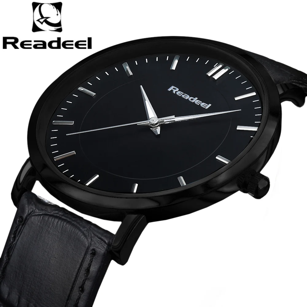 Readeel роскошный бренд модные повседневные кожаные кварцевые наручные часы